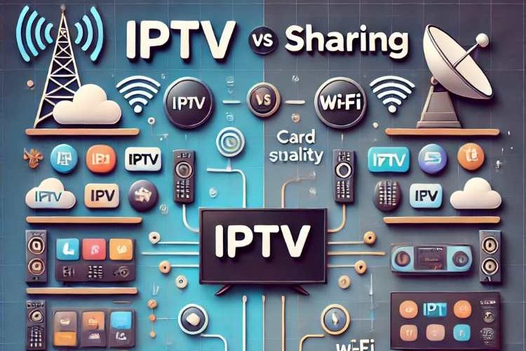الفرق بين IPTV و الشيرنج Sharing